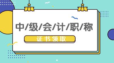 2019年江苏徐州中级会计师证书领取时间什么时候公布？