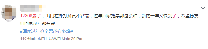 致中级会计职称考生：12306崩了 过年回家的票抢着了吗？