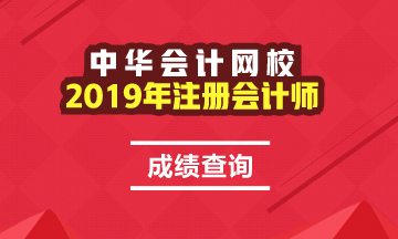 上海2019年注会官网成绩查询入口