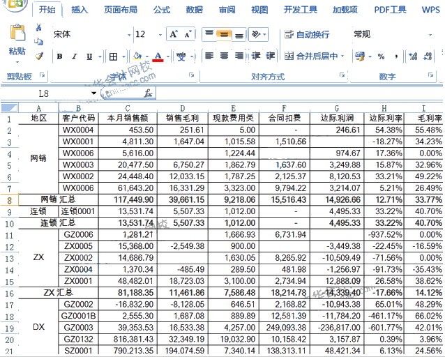 取消合并单元格并快速填充的操作你会吗？