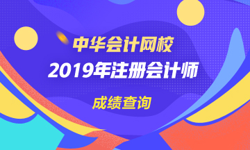 江苏2019年CPA官网成绩查询时间公布了吗？