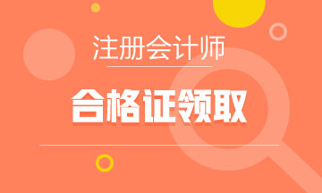 2019广东省CPA合格证领证时间确定