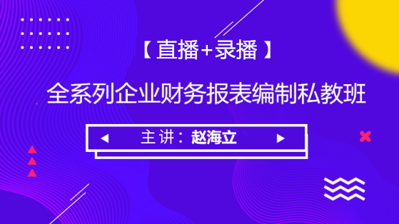 全系列企业财务报表编制私教班