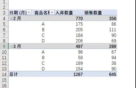 Excel中商品出入库表的合并汇总怎么操作？