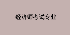 高级经济师考试专业