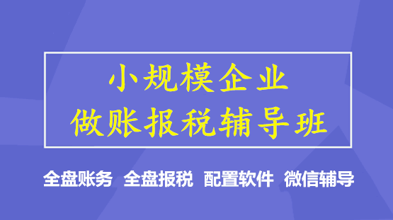 你还不会小微企业做账、报税吗？学完就上岗