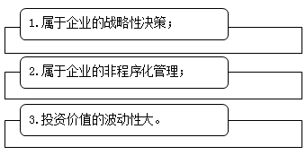 企业投资管理的特点