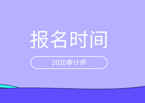 2020审计师报名时间