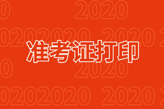 2020年高级经济师准考证打印