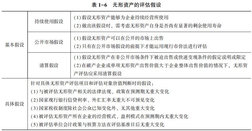 无形资产的评估假设