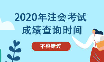 2020保定注会考试成绩查询时间