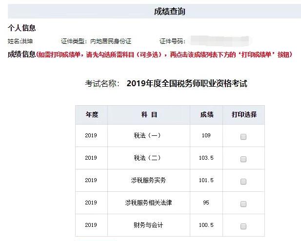 零基础考生成绩单