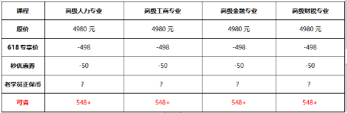 “福利”拍了拍你 距高级经济师618活动结束仅剩1天！