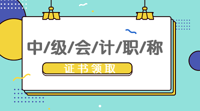 广东茂名2020年中级会计证书领取时间