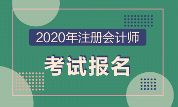 2020年甘肃注册会计师补报名有吗！