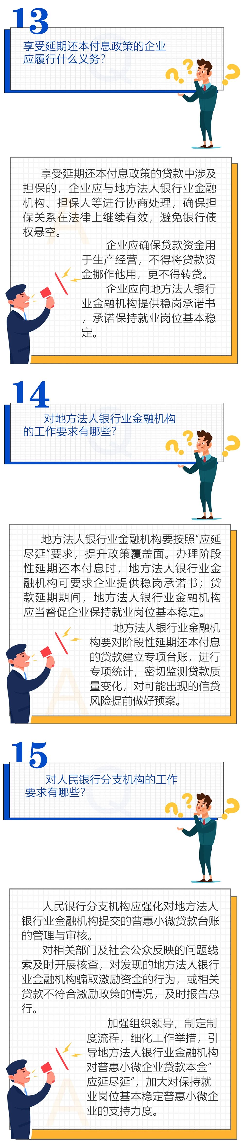 关于贷款阶段性延期还本付息政策，您想问的这儿都有！