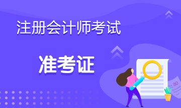 广东2020注会准考证下载打印时间