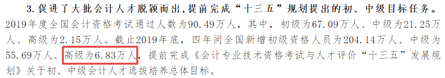 高级会计人才短缺 高级会计师还有3万多的人才缺口！