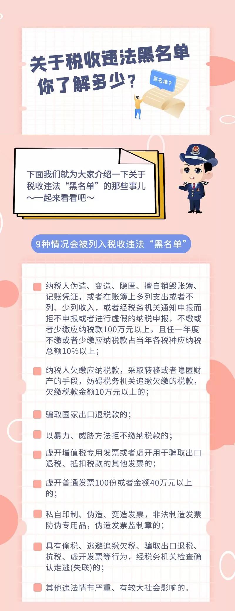 【长图】关于税收违法“黑名单”，你了解多少？