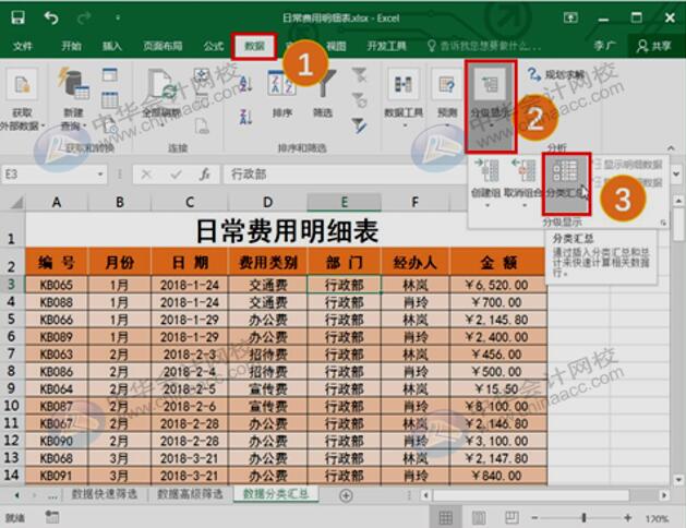 简单玩转Excel排序、筛选、分类汇总与数据透视表功能！