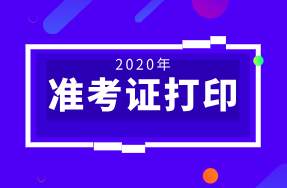 广州2020年初级经济师准考证在哪打印？
