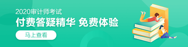 2020中级审计师考试答疑精华汇总