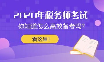 2020年税务师考前两个月冲刺攻略