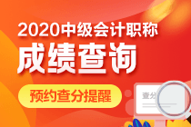 山东淄博2020年中级会计查分时间