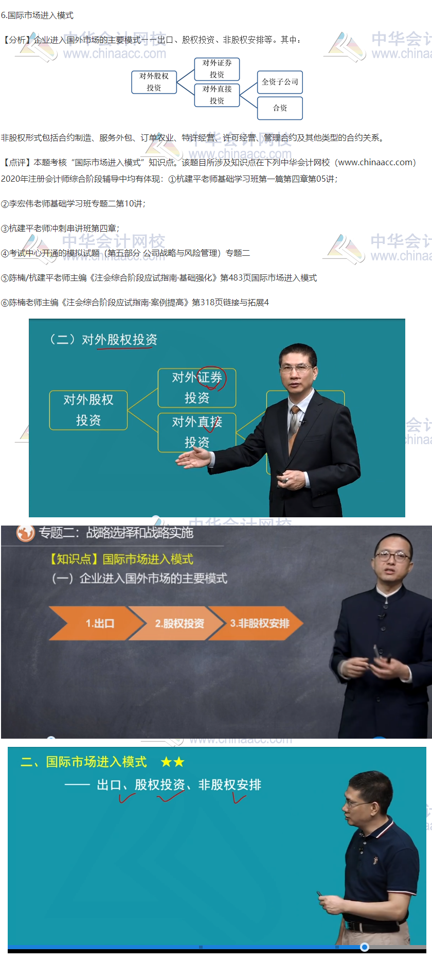 2020注会职业能力综合测试（试卷二）考点总结（考生回忆版）