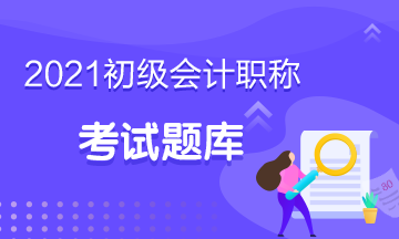 点击获取：2021年天津市初级会计考试模拟试题