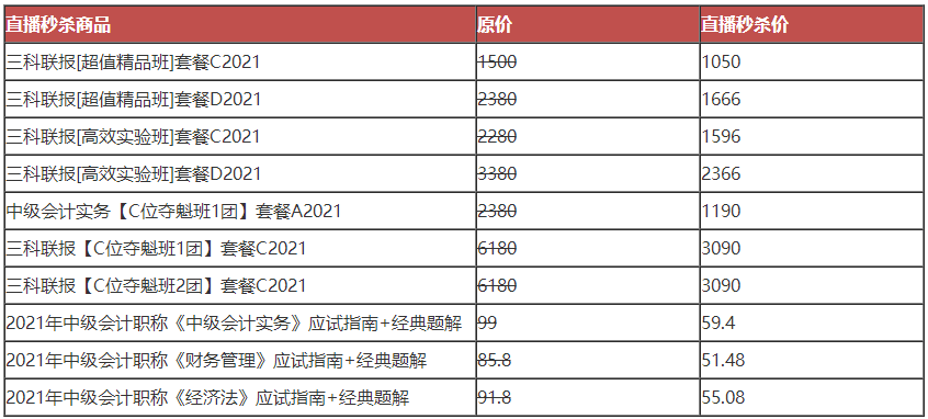 OMG！这有一份中级会计“爽”十一课价表 看完才知多优惠！