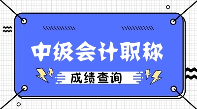 四川南充2020年中级会计师成绩查询时间