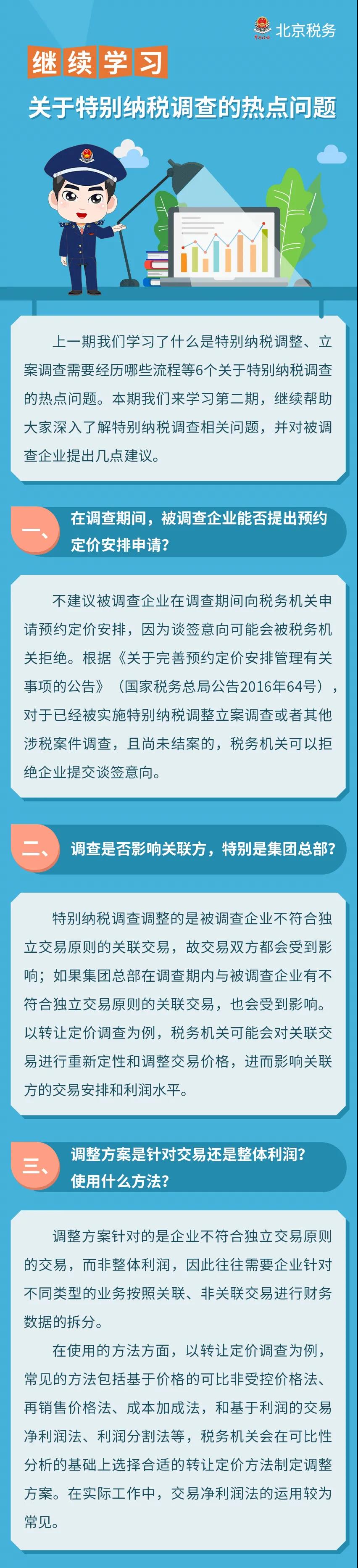 图解 ▍继续学习！关于特别纳税调查的热点问题