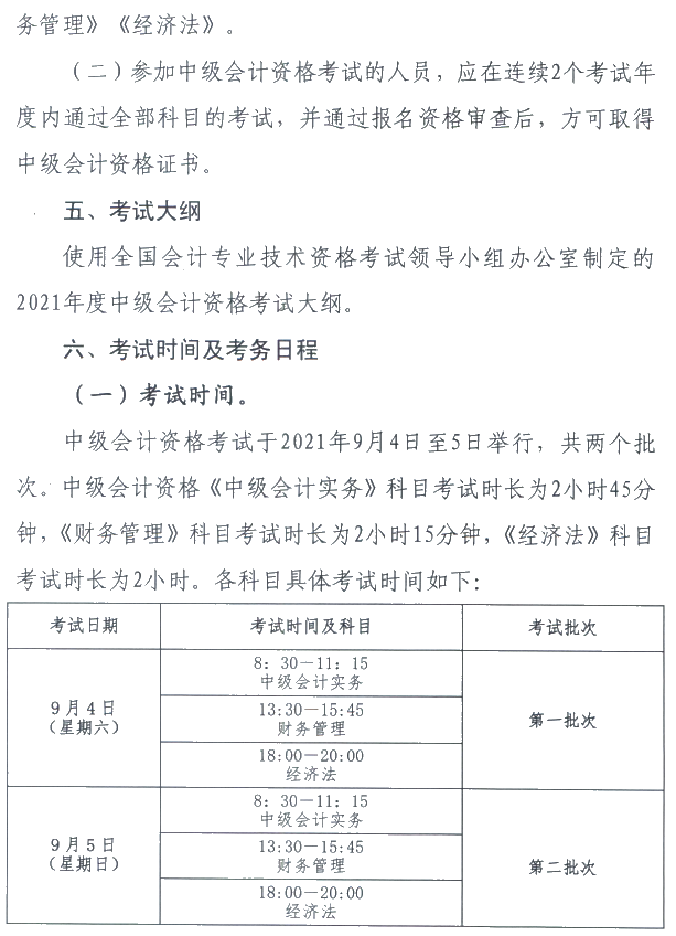 江西萍乡2021年中级会计职称报名简章公布