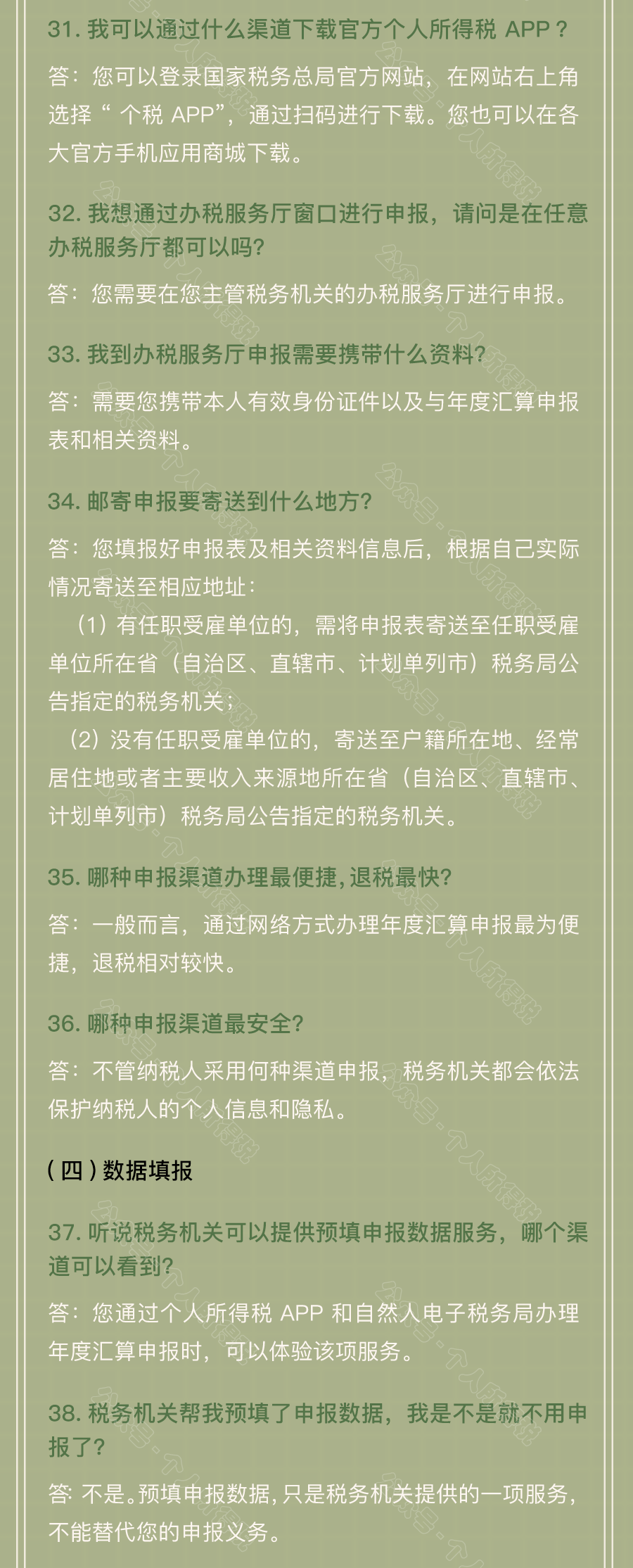 个税汇算清缴常见问题汇总！你想知道的都在这~