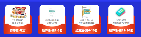 初级会计闯关赛获奖名单出炉啦！恭喜各位小伙伴！