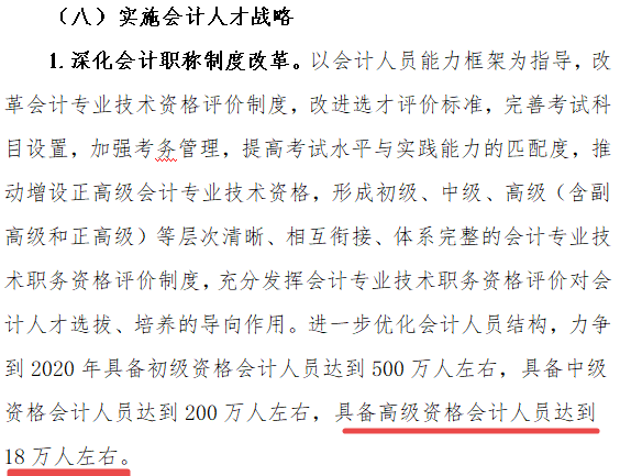 具备高级会计资格人员达到20.57万人 超额完成“十三五”目标