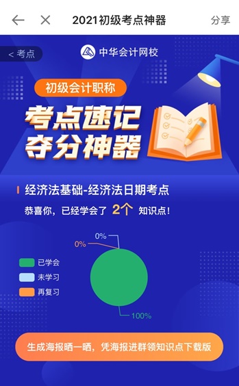 @初级会计er：初级考点速记夺分神器上线！免费使用