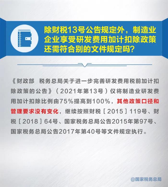 知识帖！几张图带你了解研发费用加计扣除新政策