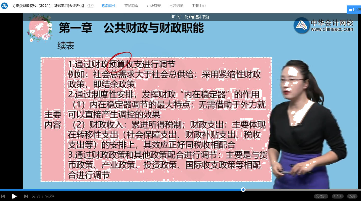 2021年高级经济师考试《高级经济实务（财政税收）》试题涉及考点总结