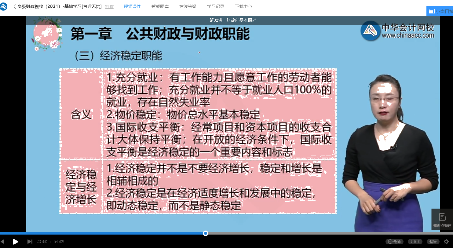 2021年高级经济师考试《高级经济实务（财政税收）》试题涉及考点总结