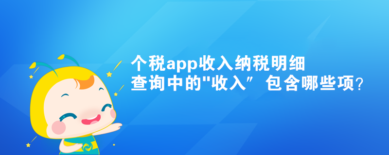 个税app收入纳税明细查询中的