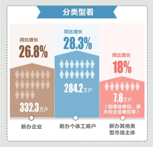 2021上半年新办涉税市场主体有哪些亮点？为你揭秘