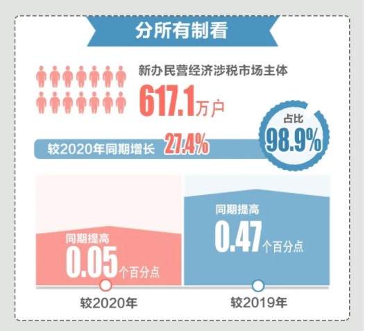 2021上半年新办涉税市场主体有哪些亮点？为你揭秘