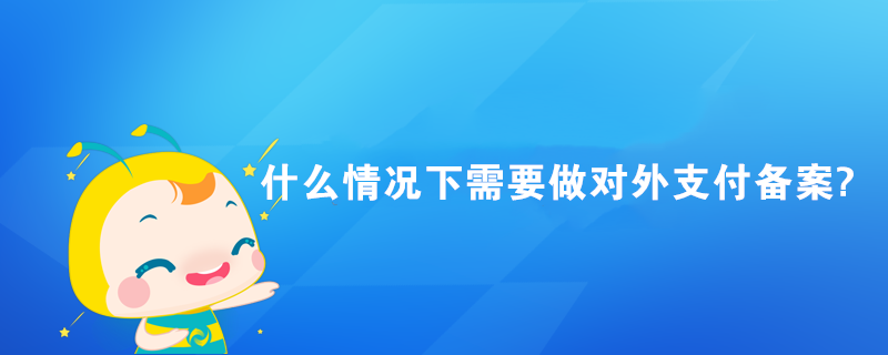 什么情况下需要做对外支付备案?