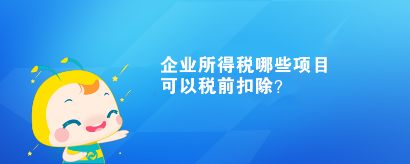 企业所得税哪些项目可以税前扣除？