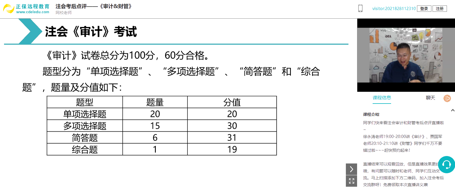 2021注会《审计》题量有变化？速来围观！