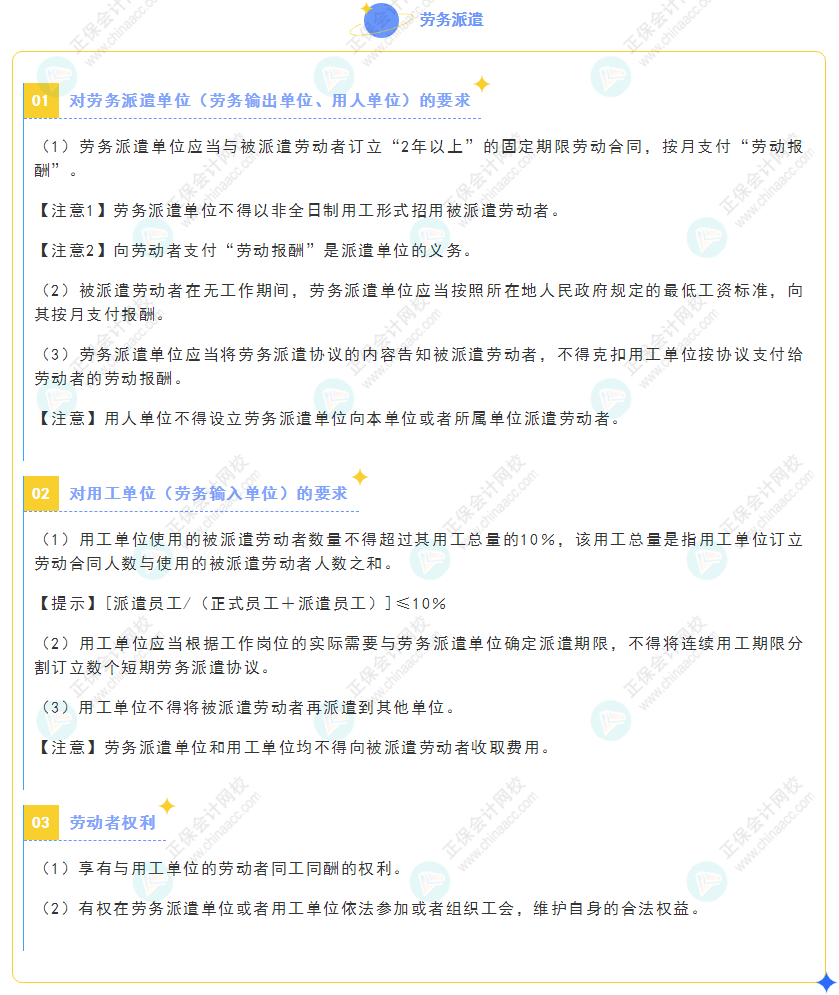 《经济法基础》30天重要知识点打卡！第28天：劳务派遣