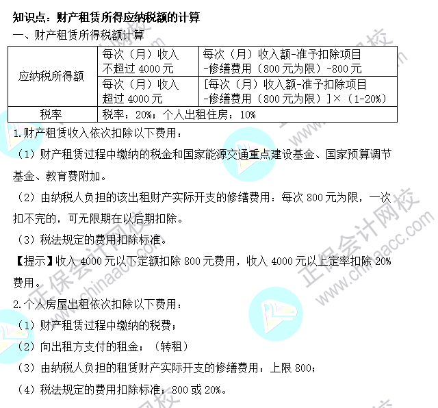 2022年注会《税法》基础阶段必背知识点（十七）