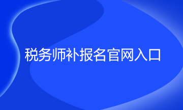 税务师补报名官网入口